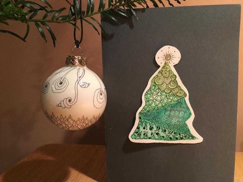 Zentangle Weihnachtskurs - In die Entspannung zeichnen