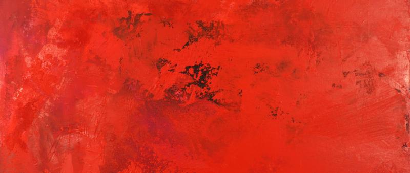 Monochromes Rot und Spachtelmassen