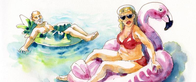 Kompaktworkshop: Strandleben sketchen! Menschen am Meer