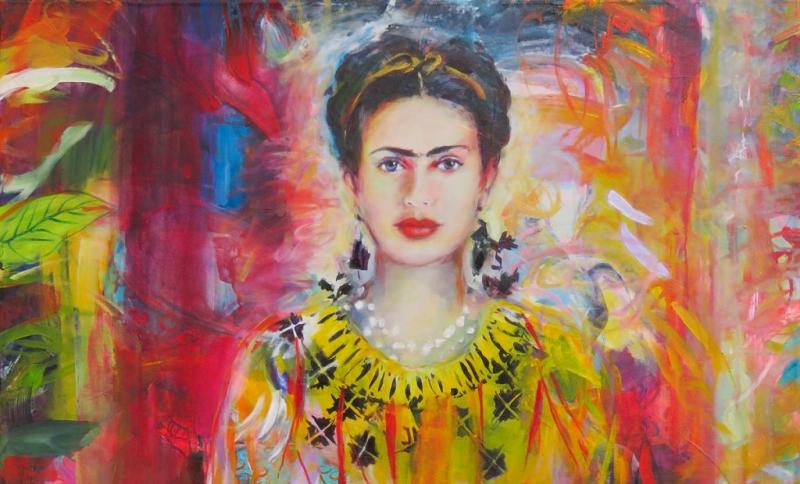 Körper Farben Emotionen - Großformatige Acrylmalerei