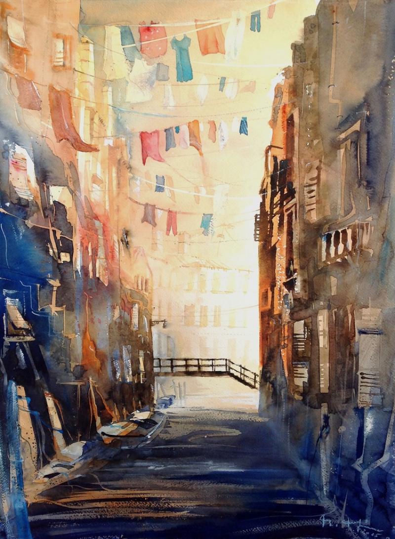 **Das atmosphärische Aquarell
