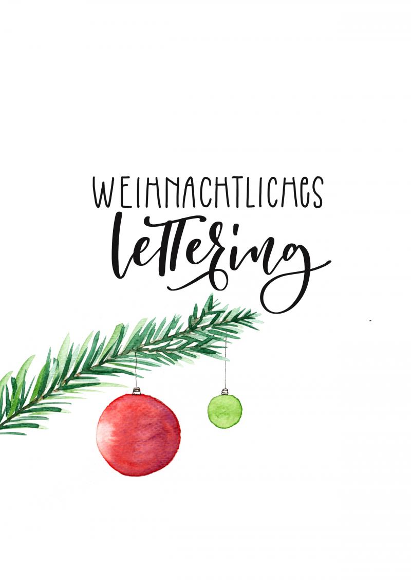 Weihnachtliches Lettering