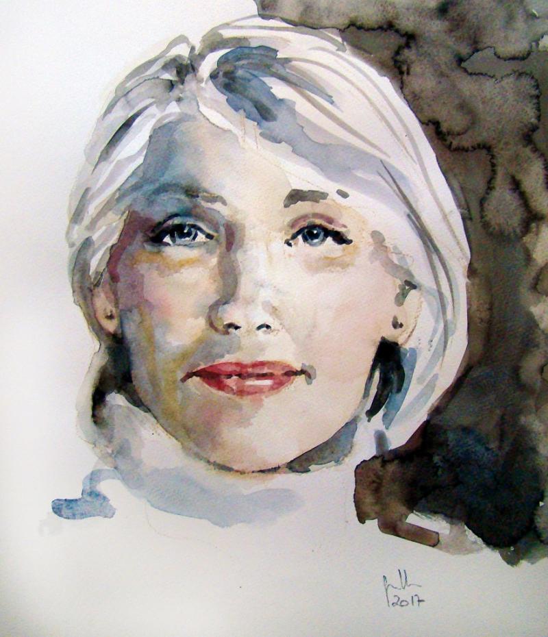 Porträt in Aquarelll